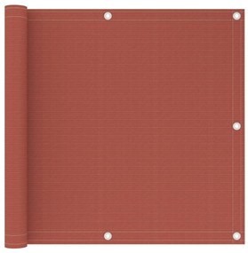 Διαχωριστικό Βεράντας Τερακότα 90 x 500 εκ. από HDPE