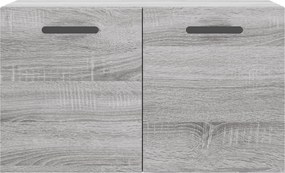 vidaXL Ντουλάπι Τοίχου Γκρι Sonoma 60x36,5x35 εκ. Επεξεργασμένο Ξύλο