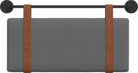 vidaXL Κρεμαστό Κεφαλάρι Σκούρο Γκρι Αντίκα PU