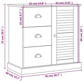 ΝΤΟΥΛΑΠΙ ΜΕ ΣΥΡΤΑΡΙΑ VIGO ΛΕΥΚΟ 78X40X75 ΕΚ. ΜΑΣΙΦ ΞΥΛΟ ΠΕΥΚΟΥ 353200