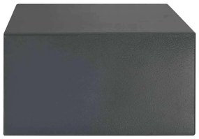 vidaXL Ψηφιακό Ασφαλές Σκούρο γκρι 42 x 37 x 20 εκ. Ατσάλι