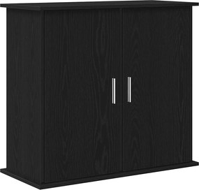 vidaXL Βάση Ενυδρείου Μαύρη Δρυς 81x36x73 εκ. από Τεχνητό Ξύλο