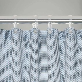 Wave 180x200 blue κουρτίνα μπάνιου υφασμάτινη Sealskin