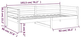 ΚΑΝΑΠΕΣ ΚΡΕΒΑΤΙ ΚΑΦΕ ΜΕΛΙ 90 X 190 ΕΚ. ΑΠΟ ΜΑΣΙΦ ΞΥΛΟ ΠΕΥΚΟΥ 814637