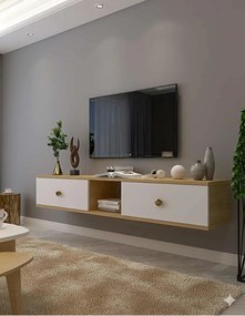 Stewehome Επιτοίχια βάση τηλεόρασης από μοριοσανίδα 150x30x26 cm