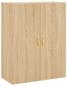 vidaXL Ντουλάπι Sonoma δρυς 69,5 x 34 x 180 εκ. από Επεξεργασμένο Ξύλο