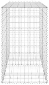 vidaXL Συρματοκιβώτιο Τοίχος 150x60x100 εκ. Γαλβαν.Χάλυβας + Καλύμματα