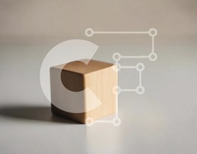 Intra Συλλεκτικό Ξύλινο Παζλ Plywood 4mm - Ξύλινος κύβος στο τραπέζι Σε Ξύλινο Κουτί - Διαστάσεις: 10x10 cm – 25 κομμάτια