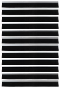 vidaXL Αυτοκόλλητες σφραγίδες πόρτας 12 pcs Ασημί 100 cm