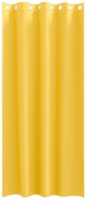 vidaXL Κουρτίνες 2 pcs κίτρινο μουσταρδί 225 x 140 εκ. Πολυεστέρας