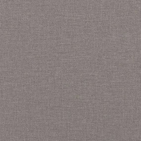Κρεβάτι Boxspring με Στρώμα Taupe 100 x 200 εκ. Υφασμάτινο - Μπεζ-Γκρι