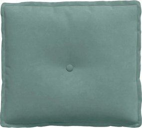 vidaXL Μαξιλάρι Πλάτης Θαλασσί 50 x 45 εκ. Υφασμάτινο Κορντουρά