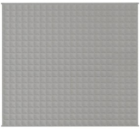vidaXL Κουβέρτα Βαρύτητας Γκρι 200 x 225 εκ. 13 κ. Υφασμάτινη
