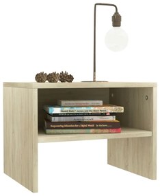 vidaXL Κομοδίνο Χρώμα Sonoma Δρυς 40 x 30 x 30 εκ. από Επεξ. Ξύλο
