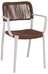 ΠΟΛΥΘΡΟΝΑ ΕΞ.ΧΩΡΟΥ STRIDER HM6391.01 ΛΕΥΚΟ ΠΟΛΥΠΡΟΠΥΛΕΝΙΟ--ΚΑΦΕ ΣΧΟΙΝΙ 57x53x80Υεκ.