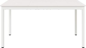 vidaXL Τραπεζαρία Λευκό 150 x 90 x 75 cm Στερεά ξυλεία πεύκου