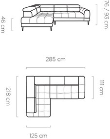 Γωνιακός καναπές Sovvor-Ekrou-Δεξιά