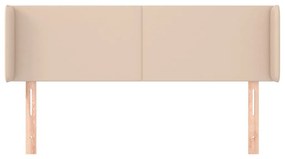 vidaXL Κεφαλάρι με Πτερύγια Καπουτσίνο 147x16x78/88εκ. Συνθετικό Δέρμα