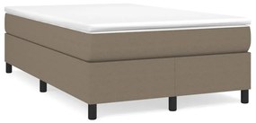Κρεβάτι Boxspring με Στρώμα Taupe 120x190 εκ. Υφασμάτινο