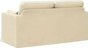 vidaXL Καναπές Κρεμ 158 x 78 x 80 εκ ύφασμα