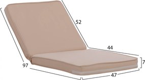 ΜΑΞΙΛΑΡΙ ΚΑΡΕΚΛΑΣ POLYESTER CHIOS ΜΠΕΖ HM11239.01P 47X7X97εκ.