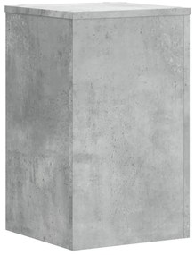 vidaXL Βάσεις Φυτών 2 τεμ. Γκρι Σκυρ. 30x30x50 εκ. Επεξεργασμένο Ξύλο