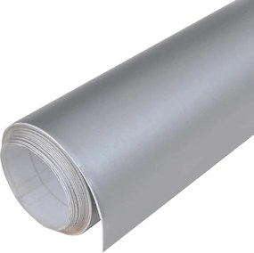vidaXL Μεμβράνη Αυτοκινήτου Ασημί Ματ 100 x 150 εκ.
