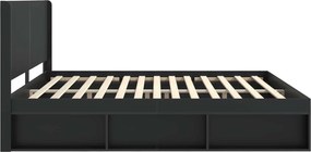 vidaXL Καλάθι με αποθήκη και κεφαλάρι Μαύρο 200 x 200 cm