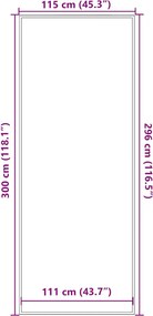 vidaXL Πατάκι Εισόδου Ανθρακί 115x300 εκ.