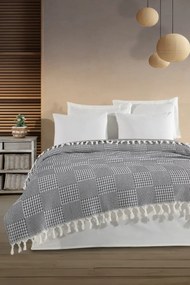 Stewehome Πολυλειτουργική πικέ κουβέρτα διπλού στρώματος με γεωμετρικό σχέδιο 200x230 cm