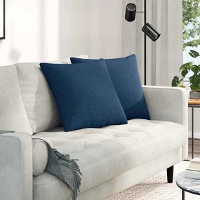 vidaXL Μαξιλάρι Καναπέ 2 pcs Μπλε 50 x 50 cm ύφασμα