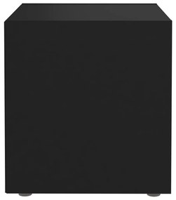 vidaXL Έπιπλα Τηλεόρασης 4 τεμ. Μαύρα 37 x 35 x 37 εκ. από Μοριοσανίδα