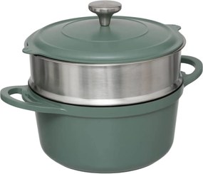 ΚΑΤΣΑΡΌΛΕΣ CAST ALU POT STEAMER 24 GREEN