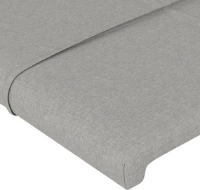 vidaXL Κεφαλάρια Αν. Γκρι 180x5x78/88 εκ. Ύφασμα