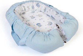 Φωλιά Ύπνου (85x60x15) Dimcol Bear's Nest 03 White-Sky Blue