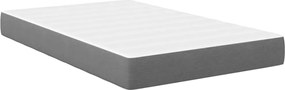 vidaXL Στρώμα Κρεβατιού με στρώμα Ανοιχτό γκρι 120 x 200 cm ύφασμα