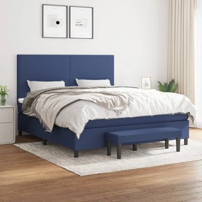 ΚΡΕΒΑΤΙ BOXSPRING ΜΕ ΣΤΡΩΜΑ ΜΠΛΕ 180X200 ΕΚ. ΥΦΑΣΜΑΤΙΝΟ 3136459