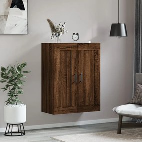 vidaXL Ντουλάπι Τοίχου Καφέ Δρυς 69,5 x 34 x 90 εκ. από Επεξεργ. Ξύλο