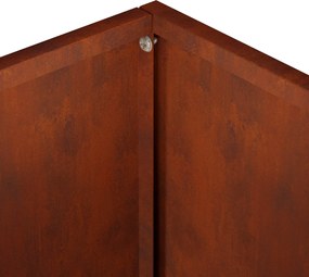 vidaXL Γλάστρα Κήπου Σκ rusty 50 x 20 x 40 εκ.