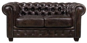 ΚΑΝΑΠΕΣ ΔΕΡΜΑΤΙΝΟΣ 2Θ CHESTERFIELD T-689 E9574-2 160x92x72cm