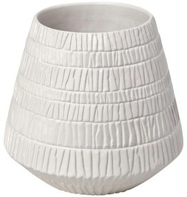 Διακοσμητικό Βάζο Scratched NFU502 25x25x22,5cm White Espiel Porcelain