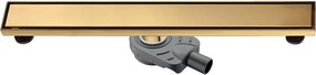 Orabella Linear Brushed Gold PVD 15170 - Γραμμικό Σιφώνι Δαπέδου 61 cm