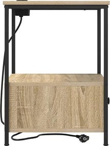 vidaXL Κομοδίνο Δρύς Sonoma 42 x 41 x 56 εκ. Επεξεργασμένο ξύλο