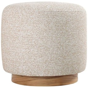 Σκαμπό Cheriton 209FLF1394 Φ45x42cm Beige-Natural