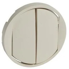 Πλακίδιο Διπλού Διακόπτη Ivory Celiane 066201 Legrand-66201-Ivory 066201