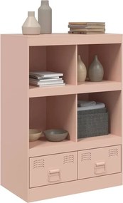 vidaXL Ραφιέρα Ροζ 67x39x95 εκ. από Ατσάλι