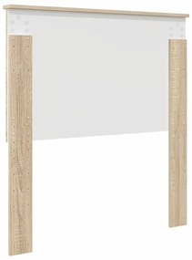 vidaXL Κεφαλάρι με κεφαλάρι Δρύς Sonoma 80 cm Επεξεργασμένο ξύλο