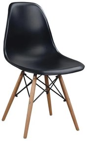 Σετ τραπεζαρίας C10080.02 5τμχ με Τραπέζι MINIMAL 120x80x73εκ. &amp; Καρέκλες Twist Μαύρες