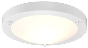 Πλαφονιέρα IP44 31xH8cm 1xE27 Λευκό Μέταλλο-Γυαλί Trio Lighting Condus 6801011-01