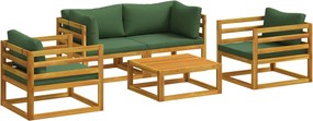 vidaXL Σετ Κήπου 5 Τεμαχίων Modular Φυσικό Στερεό Ξύλο Ακακίας